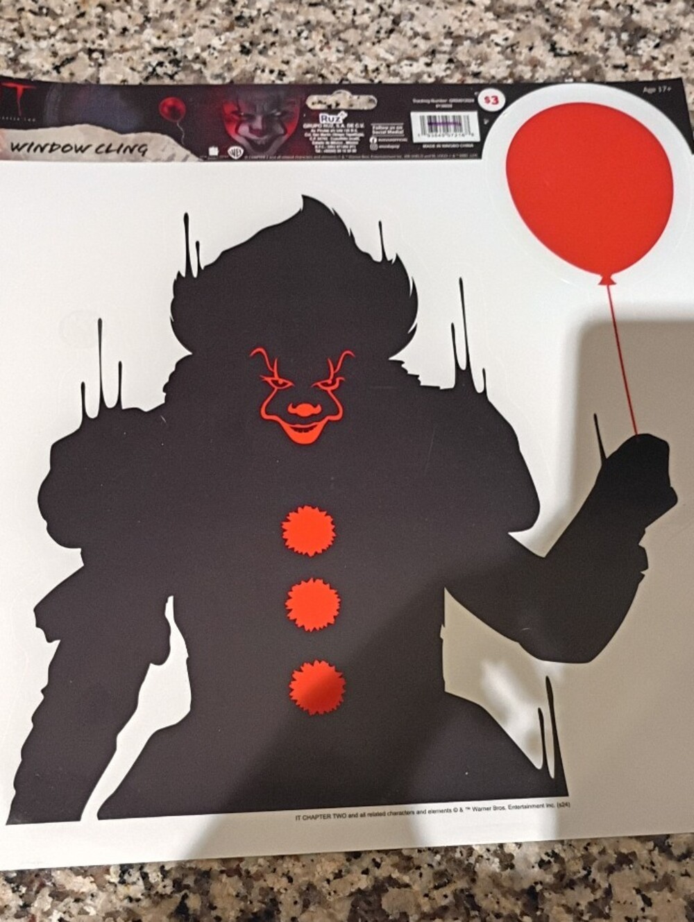 Pennywise Window Cling